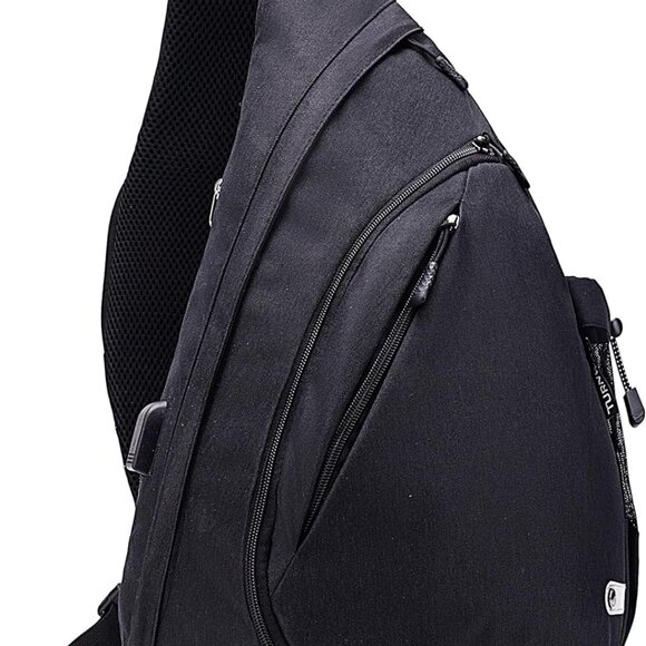 Water-Proof Sling bag/Crossbody Backpack/Shoulder Bag with USB Charging Port - Picture 6 of 8